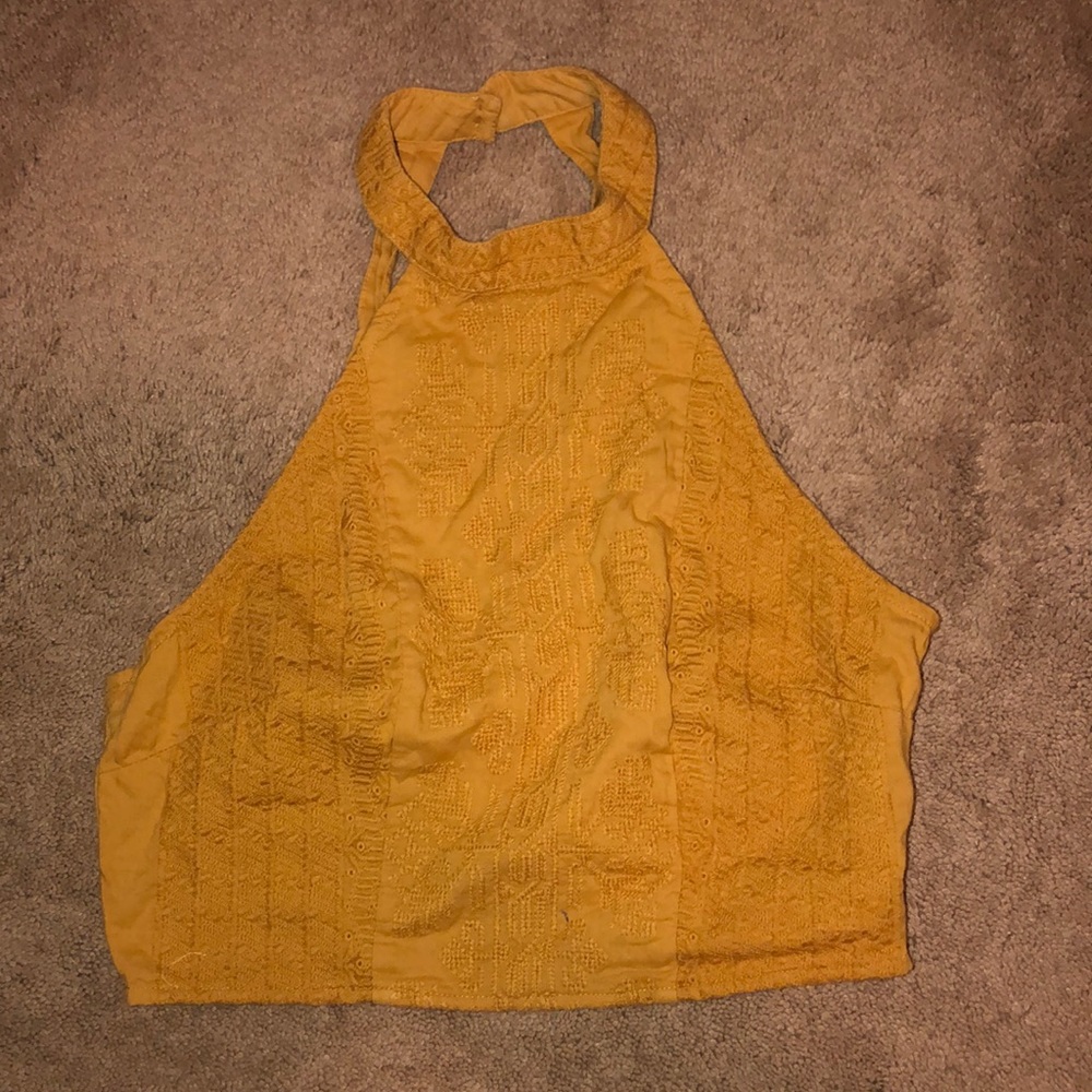 Good Condition mustard crop top